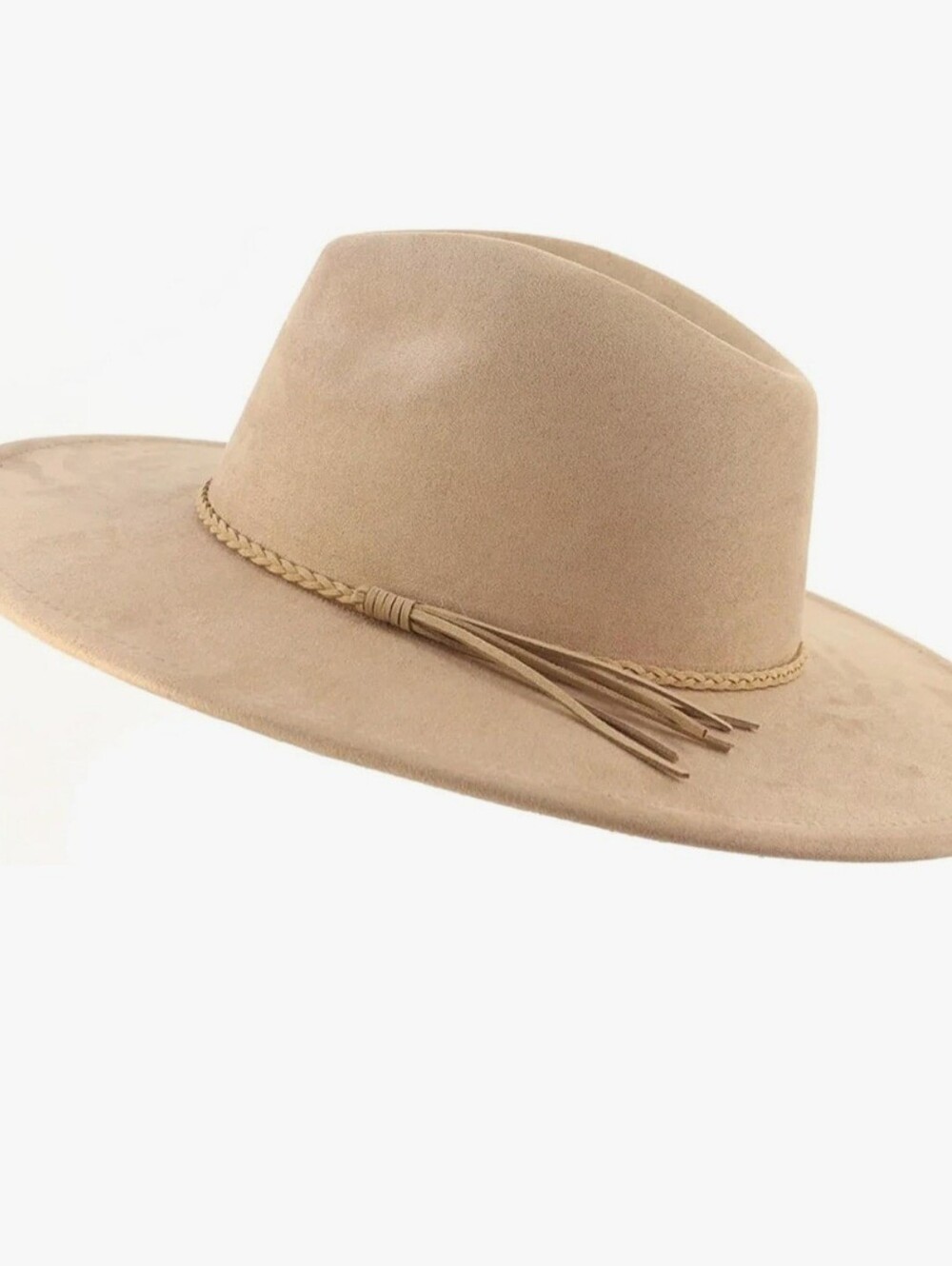 Universal Thread Braided Tassel Felt Fedora - Beige For Men's and Women's